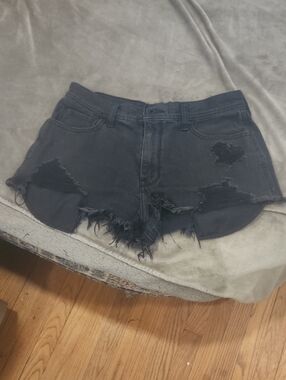 Black Jean Short Shorts From Hollister